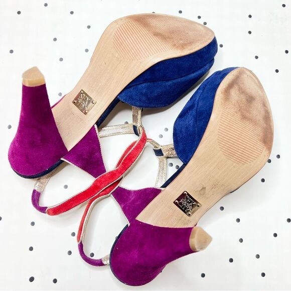 👠 SEX AND THE CITY 👠 collection high heels Germany GÖRTZ leather suede 8,5 39 - Picture 4 of 12